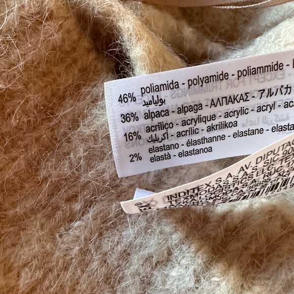 Zara alpaca knit beaded crop cami - Picture 6 of 7